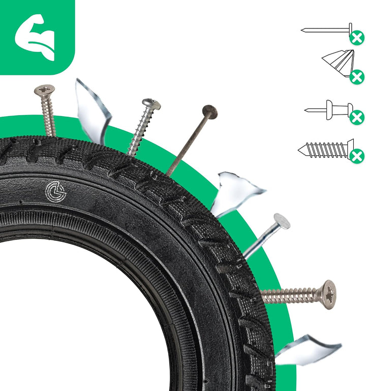 MOOVMOOV Volgummireifen 200x50 Kompatibel für E-twow Vorderrad - Speedway Mini 4 Pro Hinterrad und a