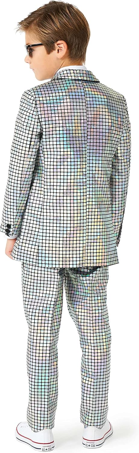 OppoSuits Jungen Discoballer Glänzender Anzug - Abschlussball- und Hochzeitsfeier-Outfit - Inklusive
