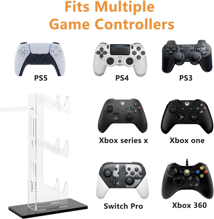 Universal Game Controller Halter, Controller Halterung Ständer Zubehör für Xbox ONE Switch PS4, Schw