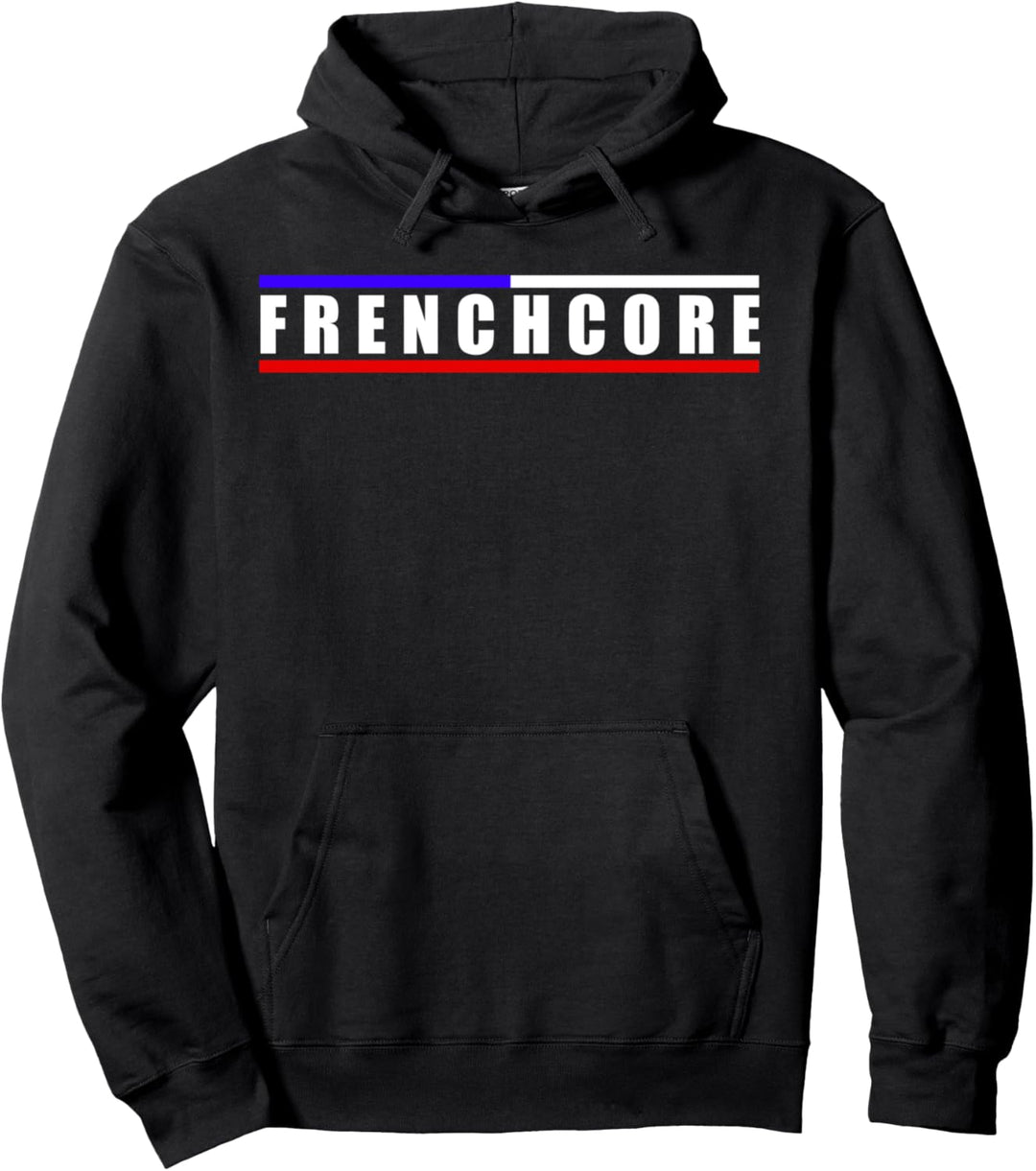 Frenchcore Classic Hardcore Festival (blau, rot, blau) Pullover Hoodie