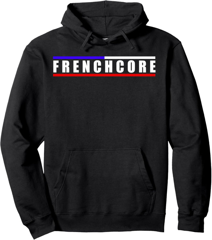 Frenchcore Classic Hardcore Festival (blau, rot, blau) Pullover Hoodie