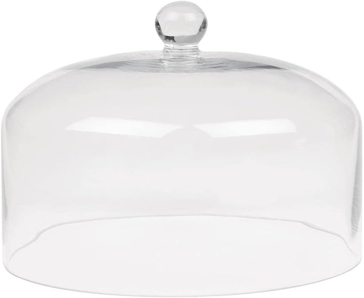Olympia Glas Kuchenständer Kuppel Deckel, 285(Ø) x 200(H)mm, hohe Klarheit Klarglas, schützt hausgem