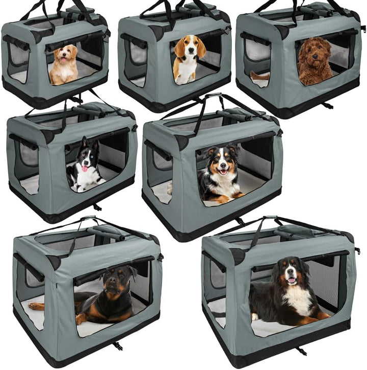 Faltbare Hundebox Transporttasche Transportbox Auto für Katze Hunde Grosse Kleine Box Bag Bed Decke