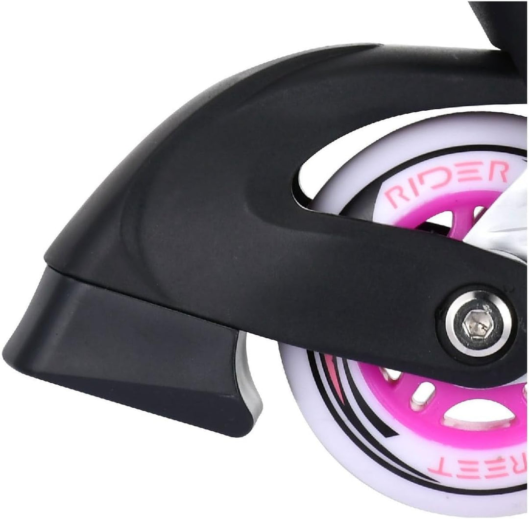 Kids Globe Street Rider Inlineskates (Inliner) rosa/grau, verstellbar von Grösse 33-36 abec7 Alurahm