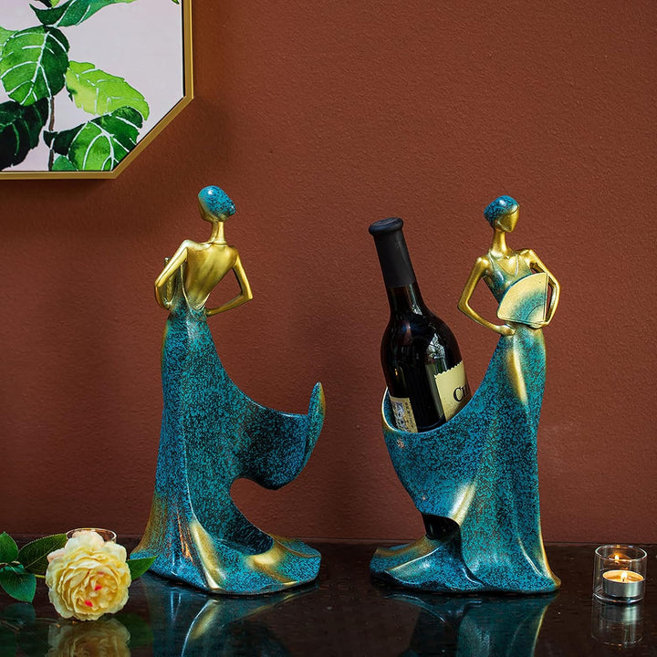 NUPTIO Weinregale Einzelflasche Weinhalter Arbeitsplatte & Tischhalter Esstisch Herzstück Ornamente