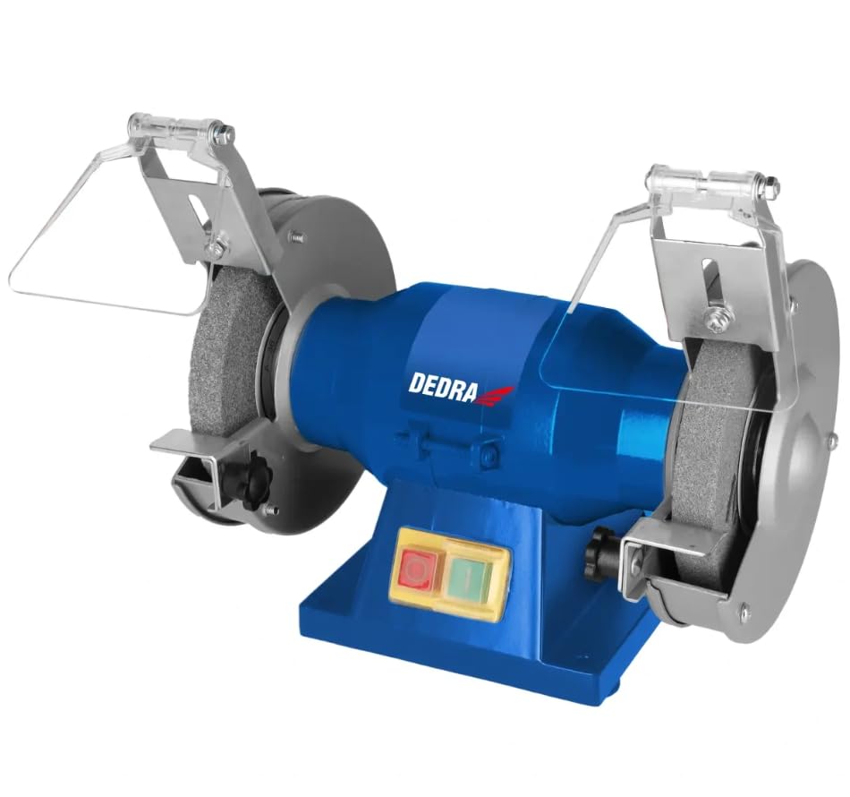 Doppelscheiben-Tischschleifer 150 W DEDRA, 125 × 16 mm, Möglichkeit der Tischbefestigung, Unterspann