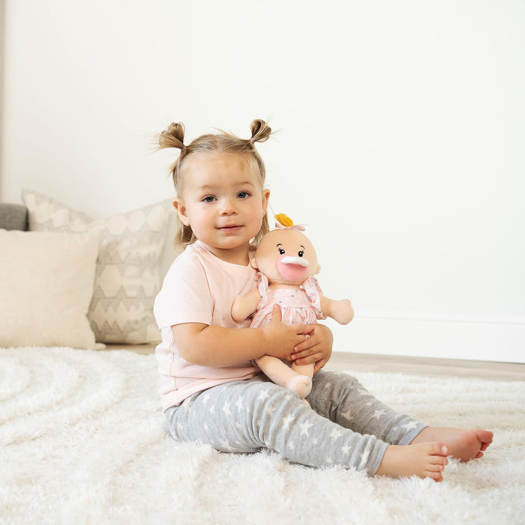 Manhattan Toy 153090 Wee Baby Stella weiche Puppe, pfirsichfarben, 30,48 cm Wee Baby Stella Peach, W
