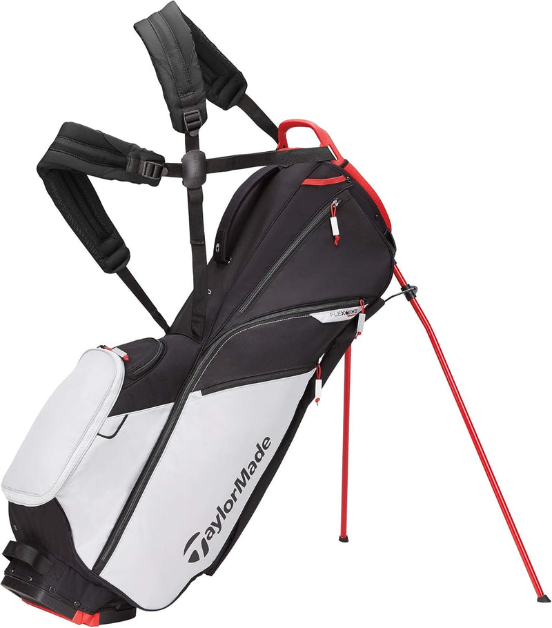 TaylorMade Flextech Lite Tasche mit Ständer Einheitsgrösse Cool Grey/Red/Black, Einheitsgrösse Cool