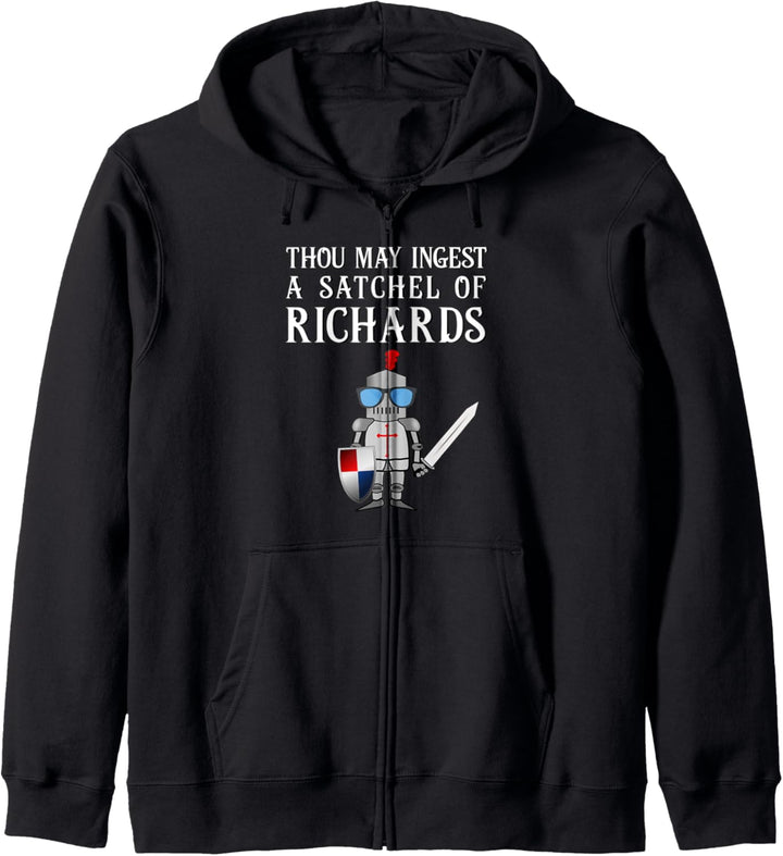 Thou May Ingest a Satchel of Richards Funny Puns Adult Humor Kapuzenjacke