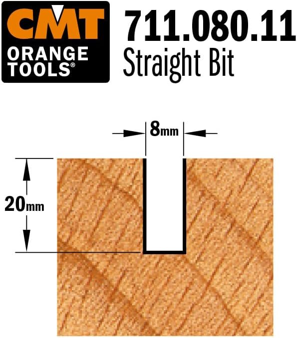 CMT ORANGE TOOLS 711.080.11 - NUTFRÄSERHM S=6 D=8X20