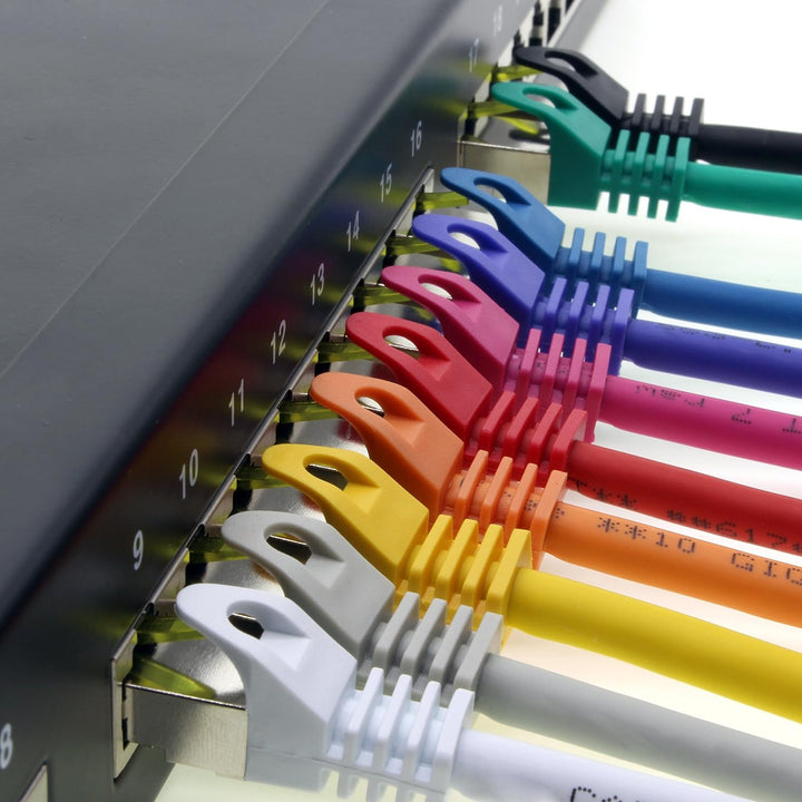 Cat.7 Netzwerkkabel 10m Schwarz 10 Stück Cat7 Ethernetkabel Netzwerk LAN Kabel Rohkabel 10 Gb s SFTP