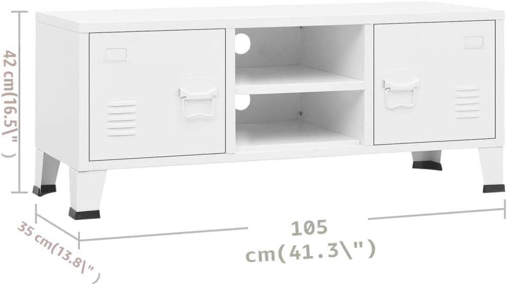 vidaXL TV Schrank Industrie-Stil Lowboard TV Möbel Tisch Board Sideboard Fernsehtisch Fernsehschrank