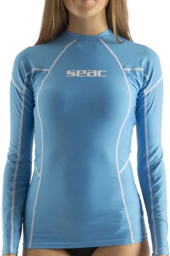 Seac RAA Long Evo Lady Rash Guard UV-Schutz-Shirt zum Schnorcheln und Schwimmen Langarm für Damen