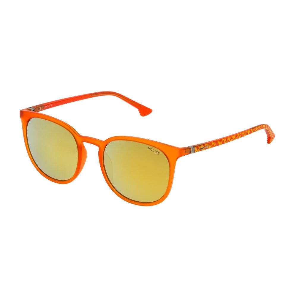 Police Unisex SPL343 Sunglasses, Orange, 52