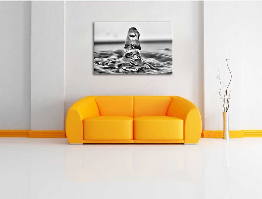 Pixxprint aussergewöhnlicher Wassertropfen als Leinwandbild/Grösse: 100x70 / Wandbild/Kunstdruck/fer