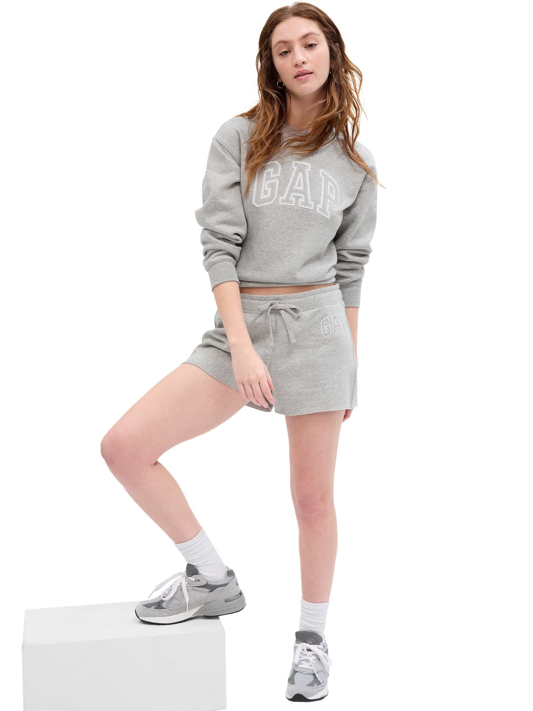 GAP Damen Shorts V Heritage Short V2 XXL Lt Heather Grey, XXL Lt Heather Grey