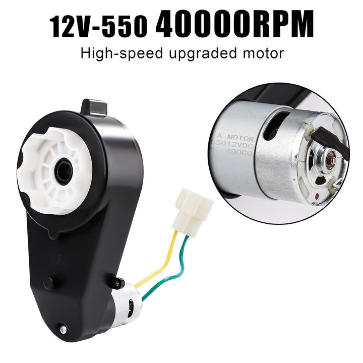 2stk Kinder-Aufsitzauto-Getriebe 12V RS550 40000 U/min, 12 V Hochgeschwindigkeits-Upgrademotor für P