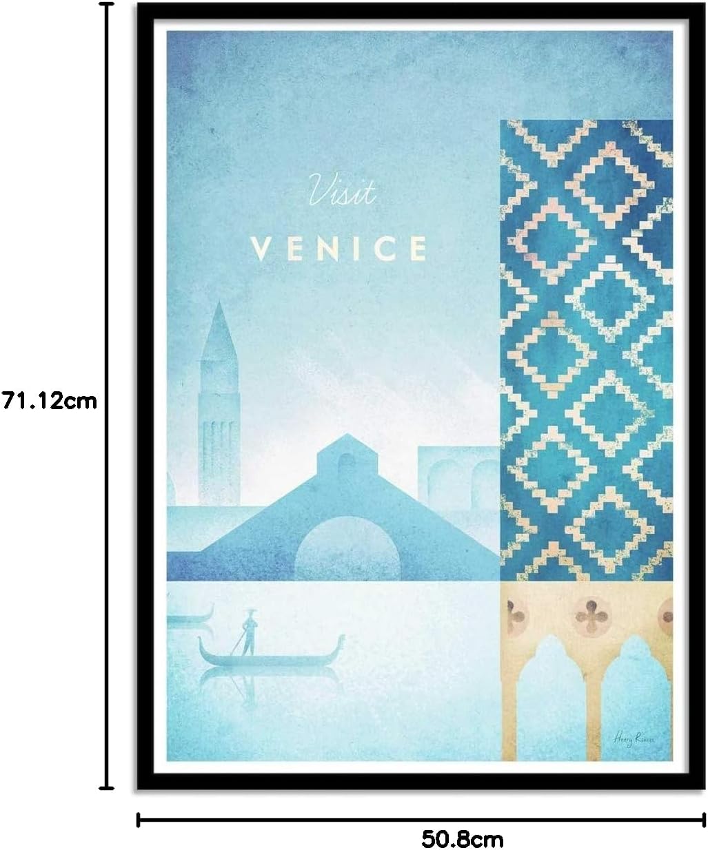 Wall Editions Art-Poster - Visit Venice - Henry Rivers
