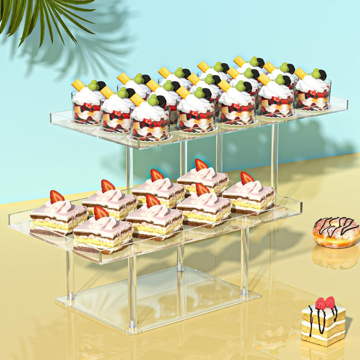 Yokawe Dessertständer-Set, Cupcake- und Gebäck-Serviertabletts, Plätzchen, Kuchen- und Süssigkeitenp