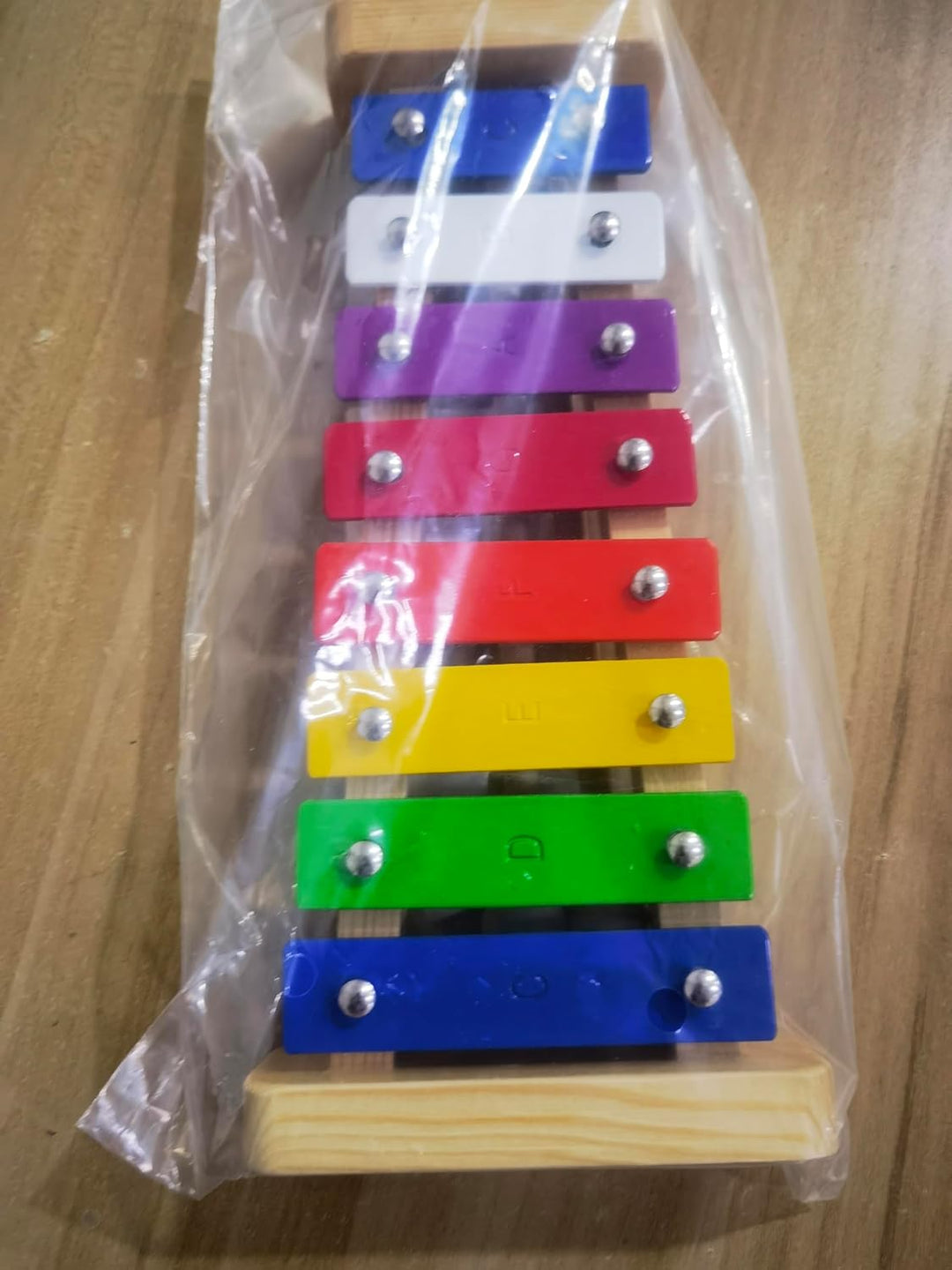 Xylophon Glockenspiel Holz Musikinstrumente für Erwachsene Kinder Mit 2 Glockenspiel Schlägel Bunt X