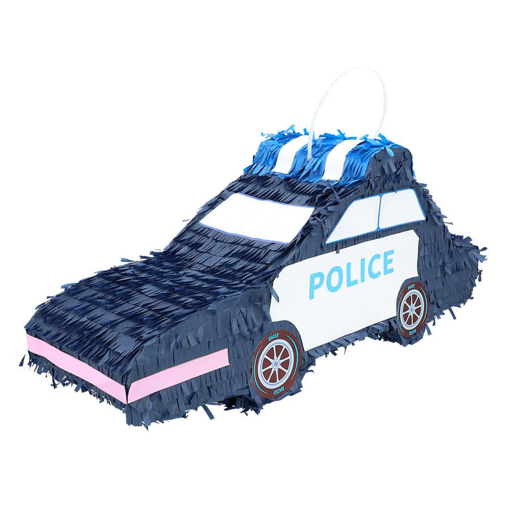 Boland 30970 - Pinata Polizei Auto, 56 x 23 cx 18 cm, Hängedeko, Dekoration für Geburtstag, Mottopar
