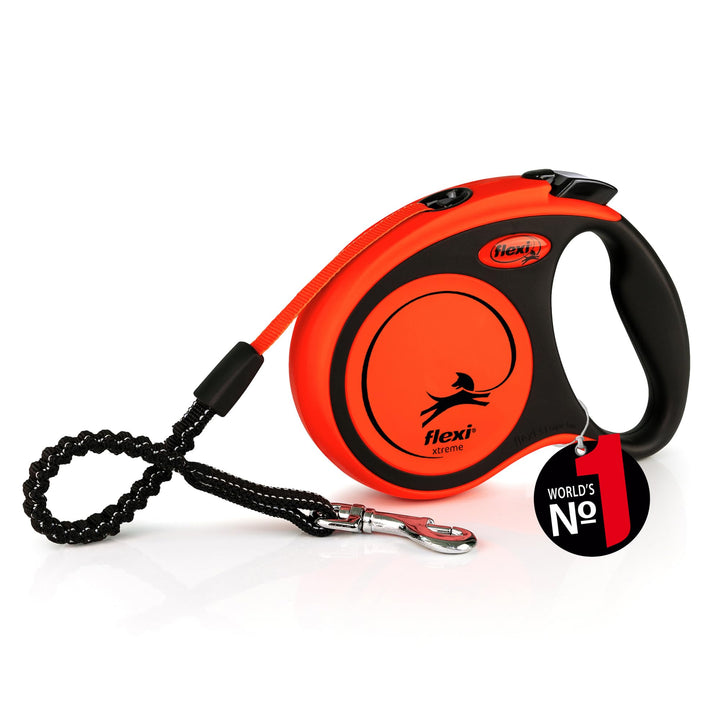 flexi Rollleine Xtreme - Tape Leash Orange - S schwarz orange S, schwarz orange S
