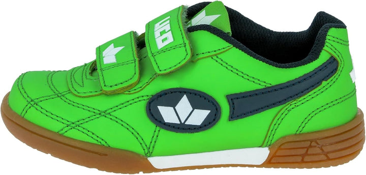 Lico Unisex Kinder Bernie V Hallenturnschuhe(Klettverschlüsse können variieren) 25 EU Grün Marine We