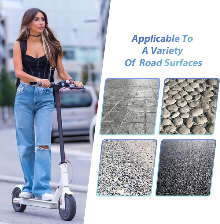 HPGAAVD 10×2.125 E Scooter Solid Reifen，10 Zoll Vollgummireifen e scooter für Ninebot F20 F25 F30 F4