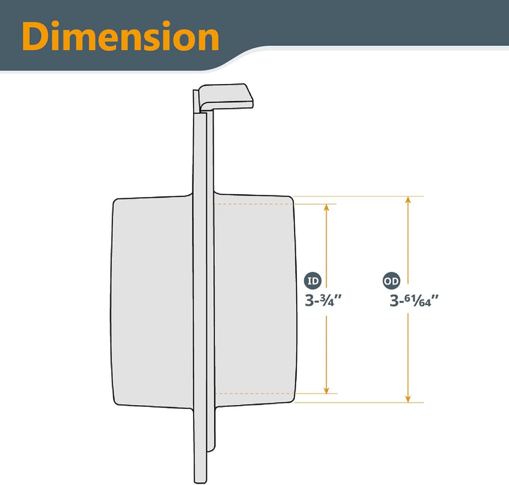 POWERTEC 70133V 6,4 cm Blast Gate für Vakuum 10,2 cm, 6 Stück, 10,2 cm, 6 Stück