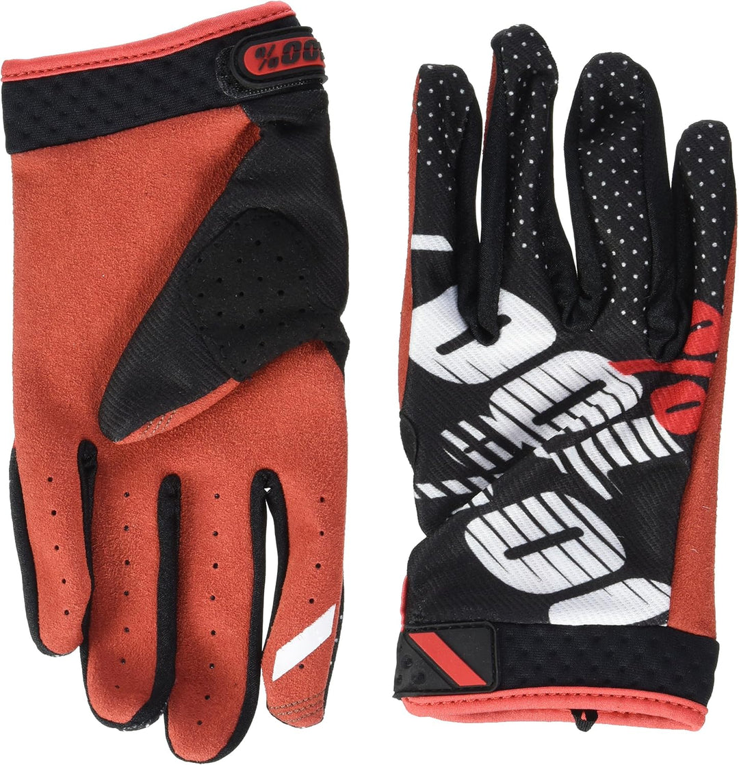 100% Ridefit Handschuhe XXL schwarz / rot, XXL schwarz / rot