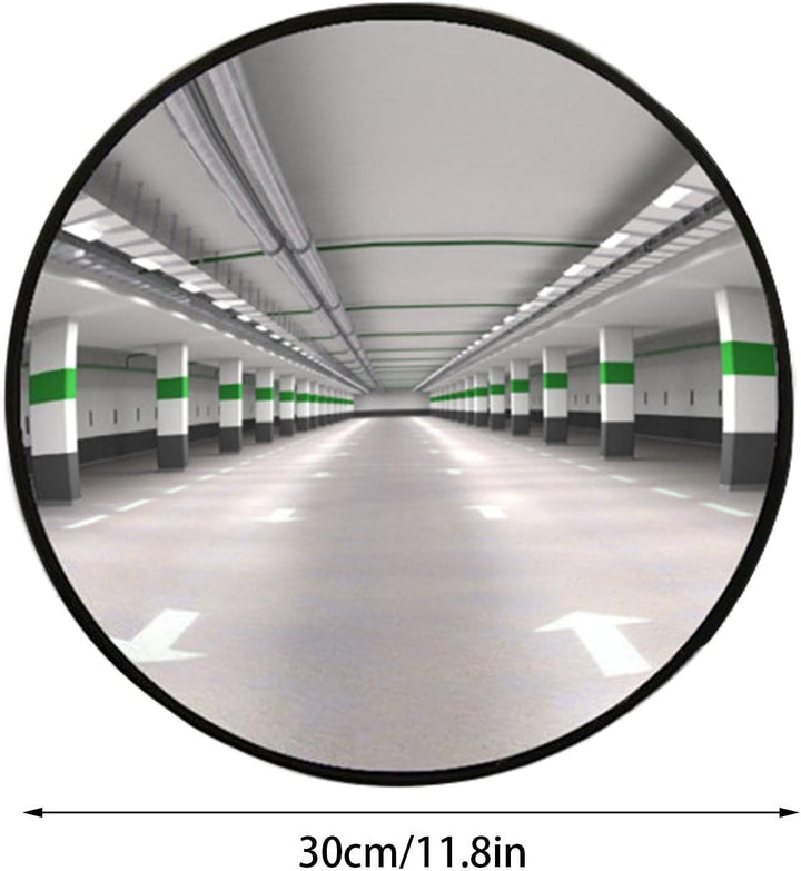PW TOOLS Verkehrsspiegel 30cm, Convex Mirror, Konvexspiegel, Garagenspiegel, Sicherheitsspiegel, Run