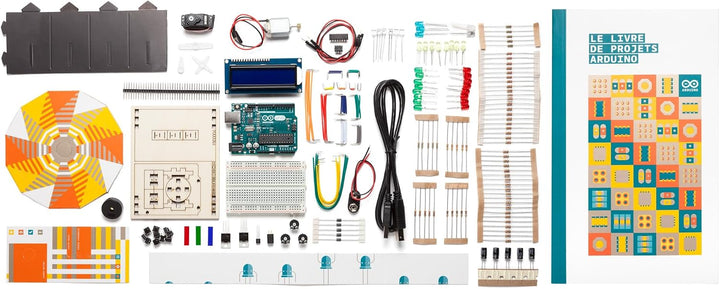 Official Arduino Starter Kit [K020007] (French Project Book) - Komplettset zum Erlernen von Elektron