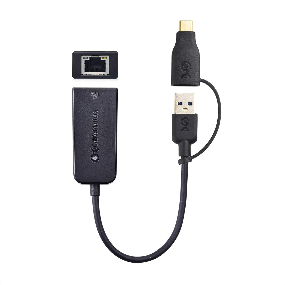 Cable Matters USB auf 2,5 Gigabit Ethernet Adapter (USB Netzwerkadapter, LAN USB Adapter) - unterstü