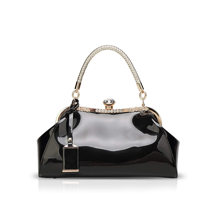 NICOLE &amp; DORIS Handtaschen für Damen Lackleder Handtaschen Abendtasche für Party Hochzeit schulterta