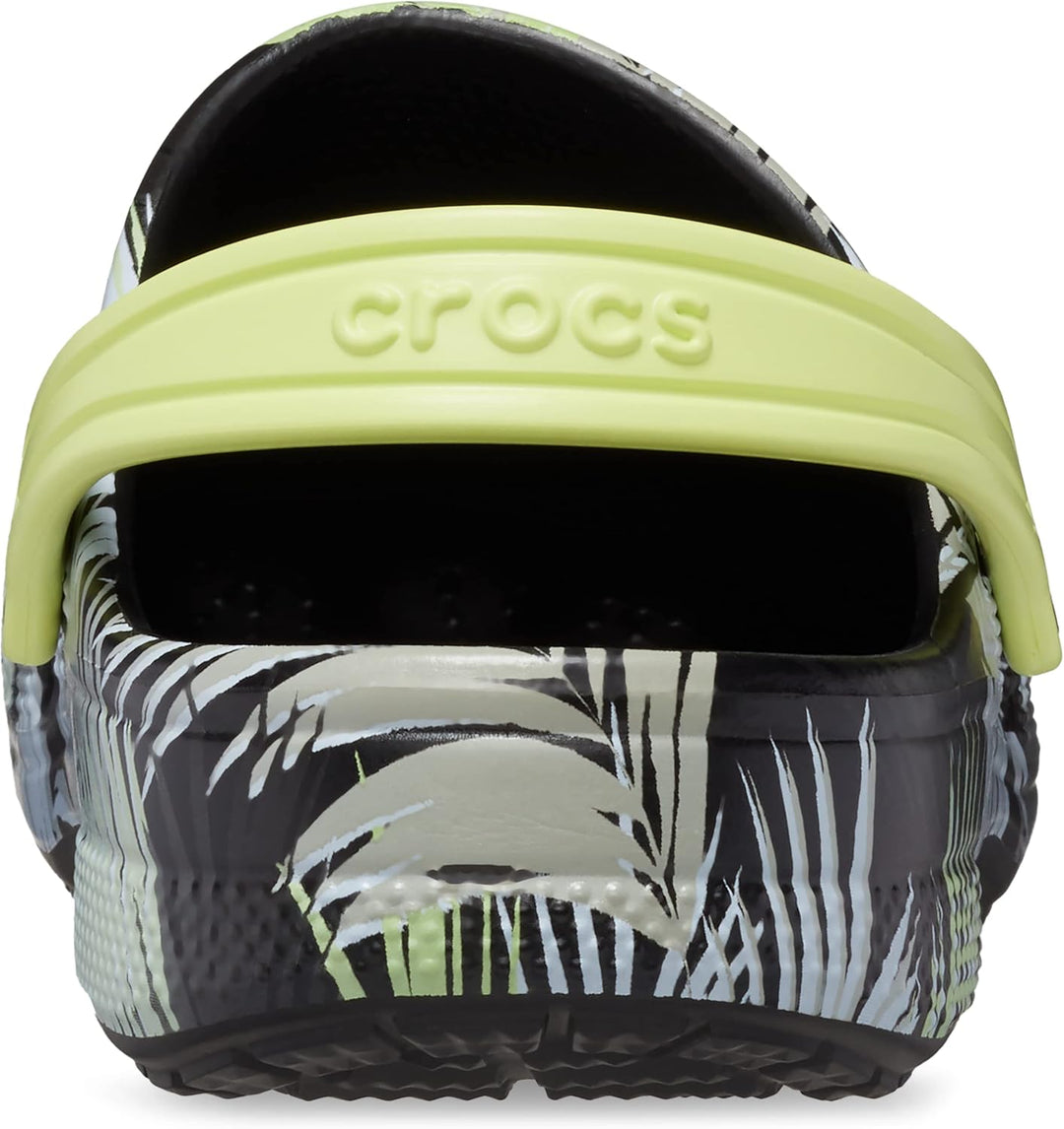 Crocs Baya Clog K Unisex Kinder Clog 19/20 EU Tropical Black Print, 19/20 EU Tropical Black Print