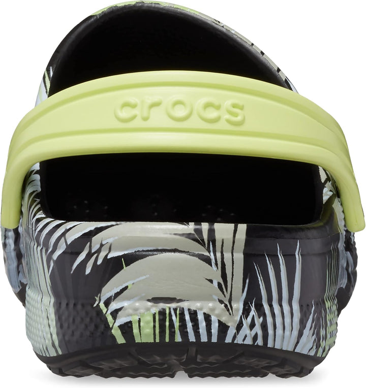 Crocs Baya Clog K Unisex Kinder Clog 19/20 EU Tropical Black Print, 19/20 EU Tropical Black Print