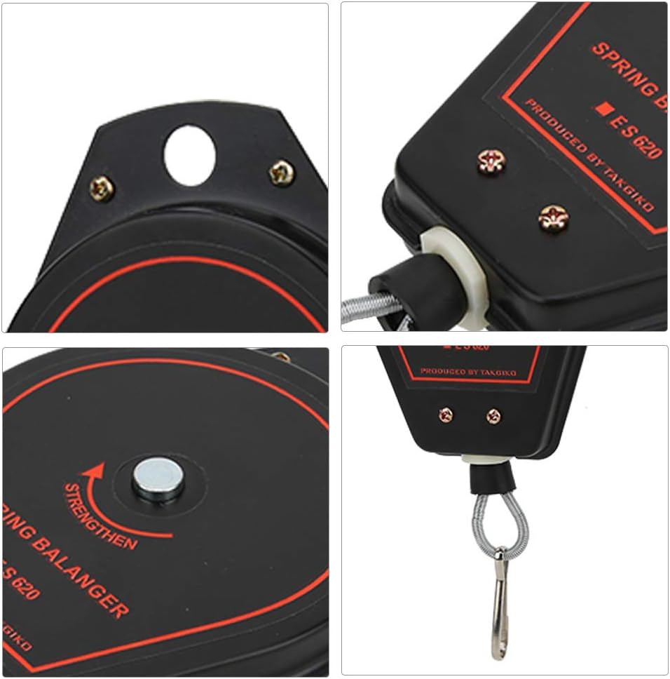 Spring Balancer 0,6-2,0 kg Tragbarer, einziehbarer Halter Montagewerkzeug Montagelinie Leuchten Schw