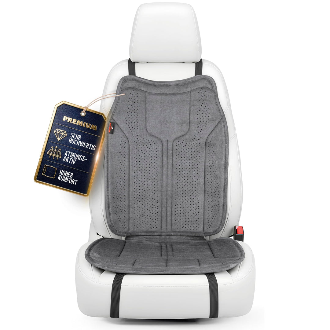 Walser Premium Sitzauflage Auto Nubo, 1 Sitzschoner Auto anthrazit, hochwertige Autositzauflage 1 St