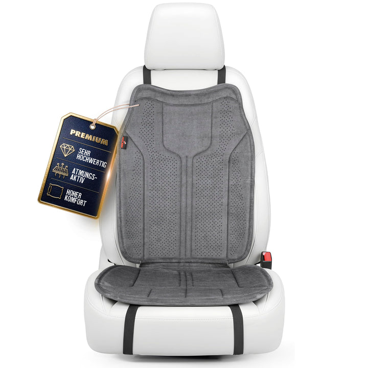 Walser Premium Sitzauflage Auto Nubo, 1 Sitzschoner Auto anthrazit, hochwertige Autositzauflage 1 St