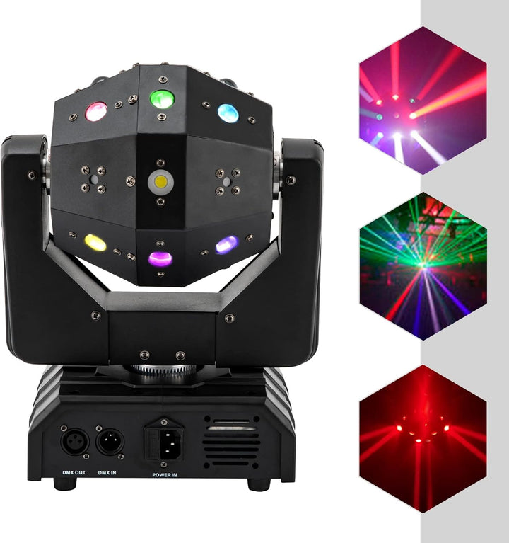 120w Moving Head Laser Bühnenlicht, Beweglicher Scheinwerfer Party Lights Spotlight Bühnenbeleuchtun