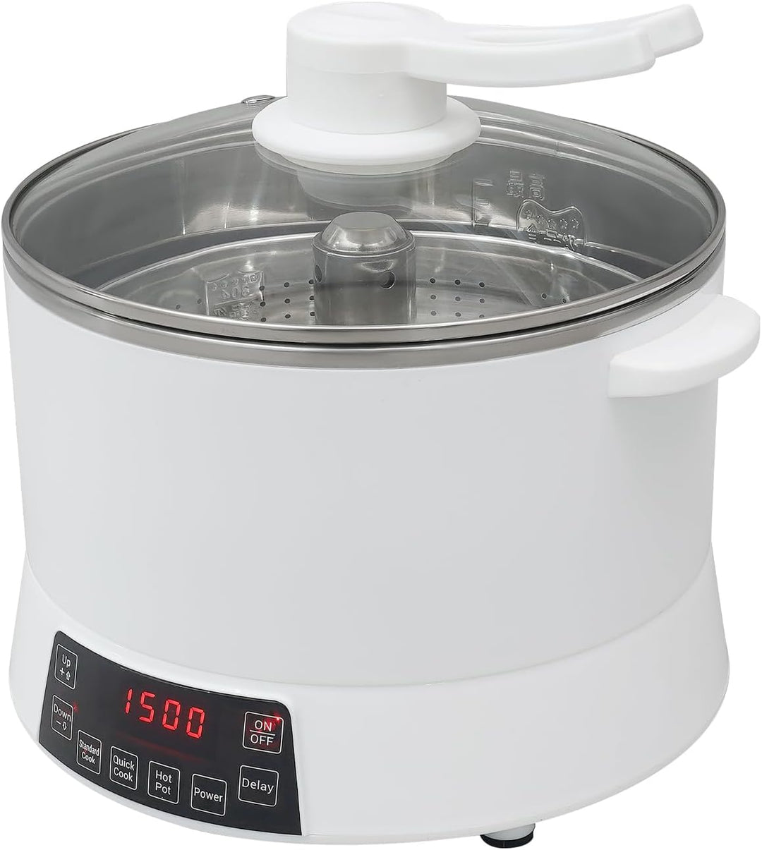4L Zuckerarmer Reiskocher 1500W Einstellbare Leistung Multikocher mit Reservierungsfunktion Schongar