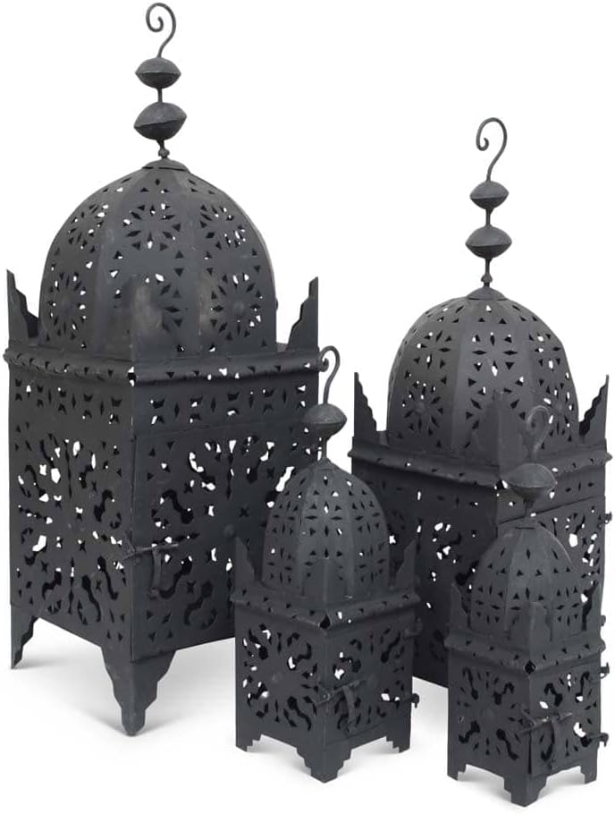 Marokkanische Laterne Schwarz Small Arub