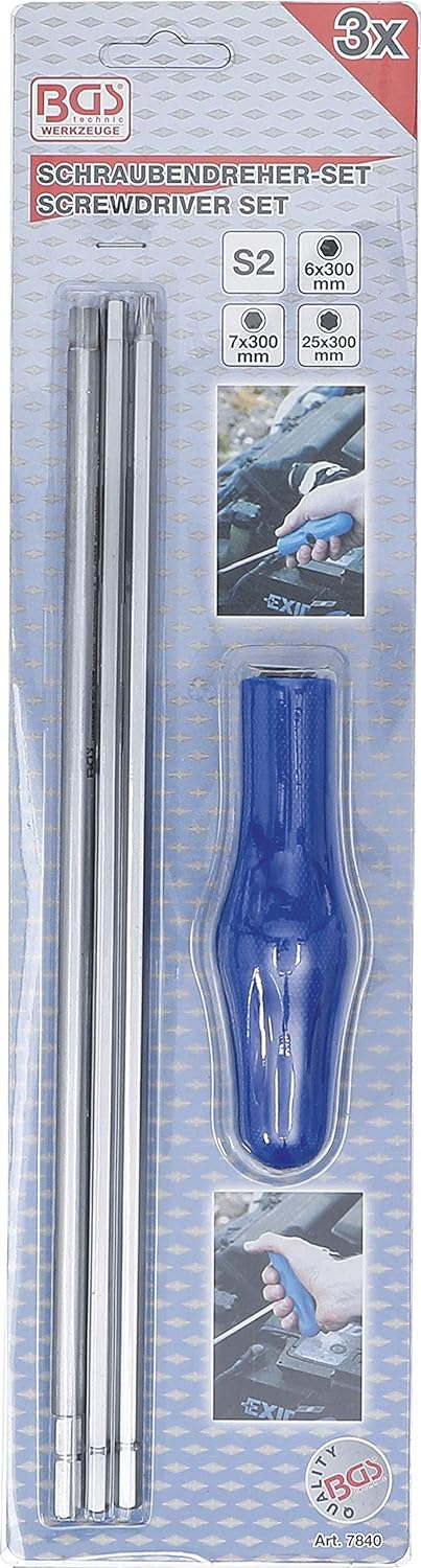 BGS 7840 | Spezial-Schraubendreher-Satz | T-Profil (für Torx) | Innensechskant | 4-tlg.