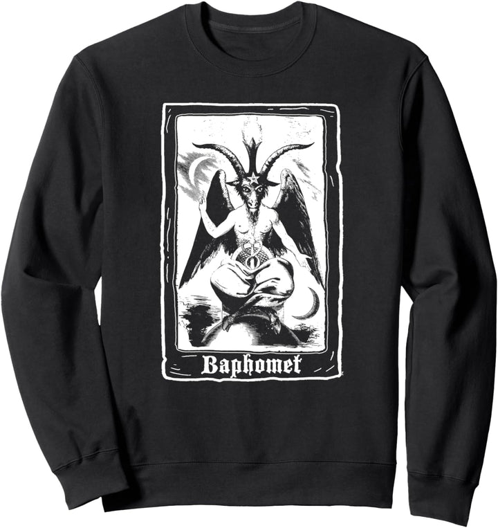 "Baphomet" Goth Satan Tarot Card Satanic Sabbatic Goat Sweatshirt