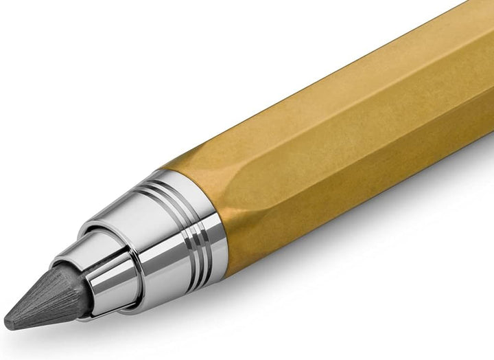 Kaweco Sketch Up Brass Fallbleistift 5,6 mm 5B I Minenbleistift aus massivem Metall in oktogonalem A