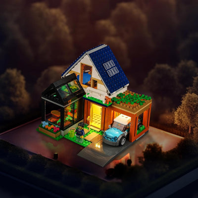 Led Licht Set für Lego Family House and Electric Car 60398 (Kein Lego), Dekorationsbeleuchtungsset f