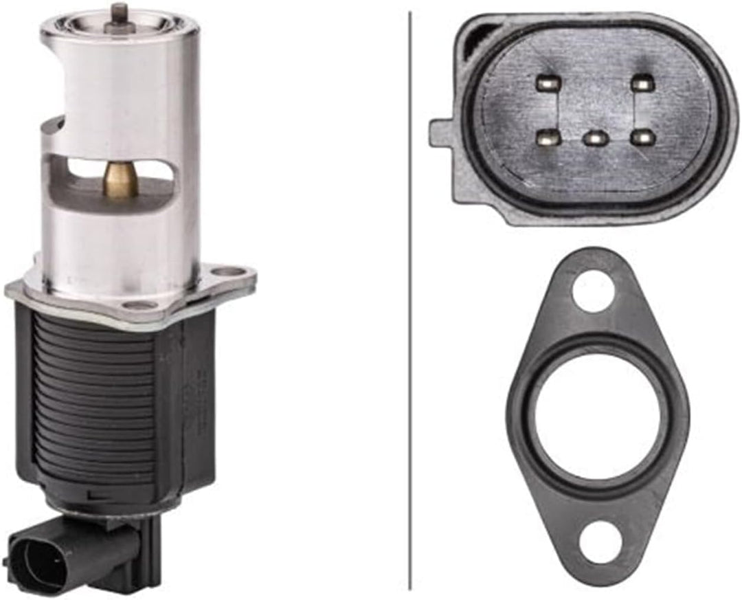 HELLA 6NU 014 864-481 AGR-Ventil - elektrisch - 5-polig - mit Dichtung