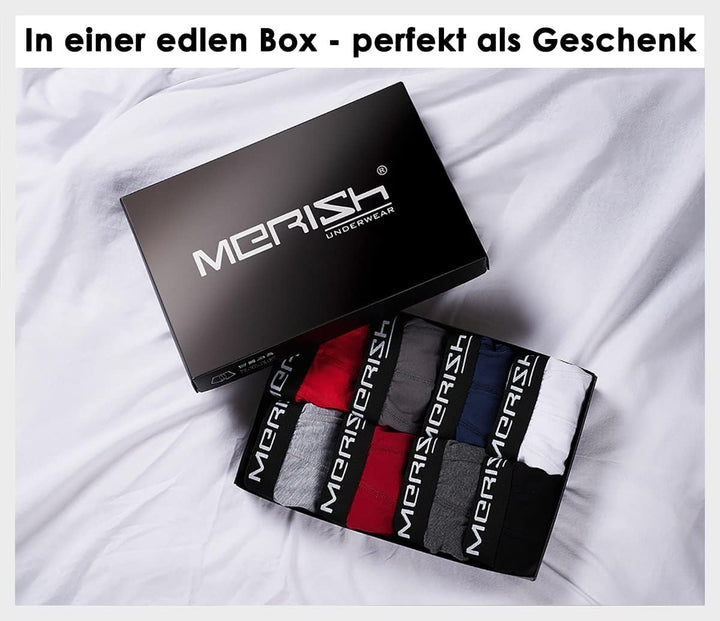 MERISH Boxershorts Herren 6-er /10-er / 15-er Pack S-5XL Unterwäsche Unterhosen Männer Men Retroshor