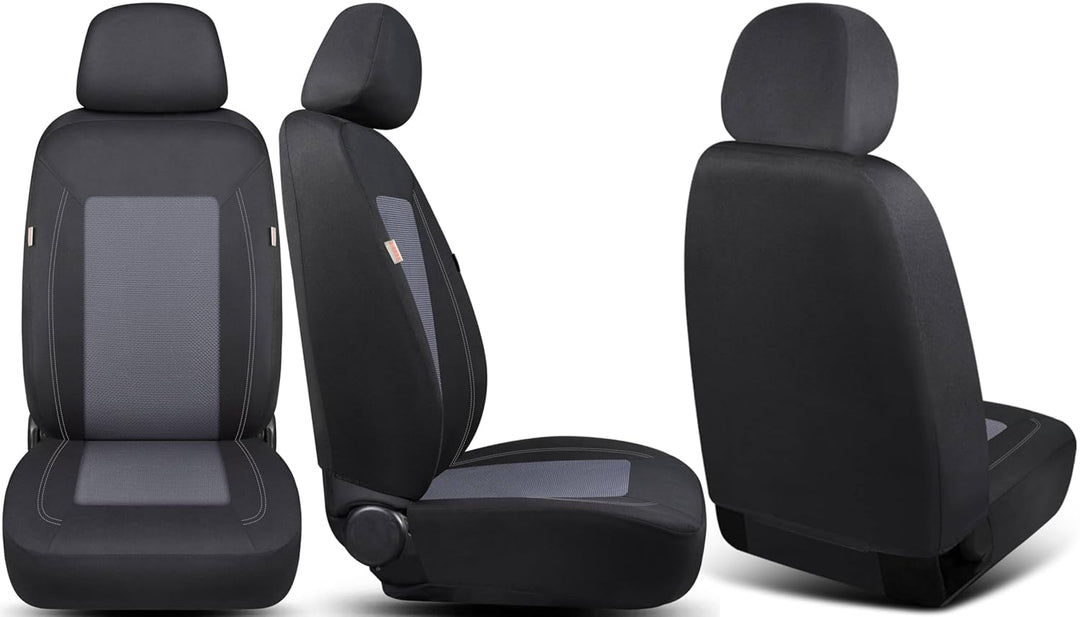 Schonbezüge-Komplettset für VW T-Roc Bj ab 2017 in Schwarz/Grau FT4