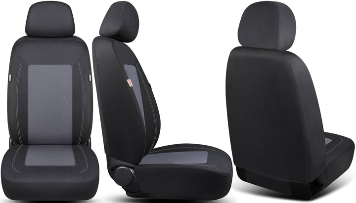 Schonbezüge Sitzbezüge Komplettset für Hyundai i20 Bj ab 2020 in Schwarz/Grau FT4